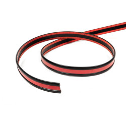 Купити Чорний молдинг із червоною смужкою на метраж sal16b (1 метр, 27 мм)