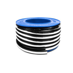 Купити Чорний молдинг із хром смужкою на метраж sal35 (1 метр, 26 мм)