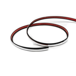 Купити Чорний молдинг із хром смужкою на метраж sal122 (1 метр, 19 мм)