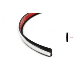 Купити Чорний молдинг із хром смужкою на метраж sal122 (1 метр, 19 мм)