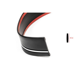 Купити Чорний молдинг із хром смужкою на метраж sal65 (1 метр, 59 мм)