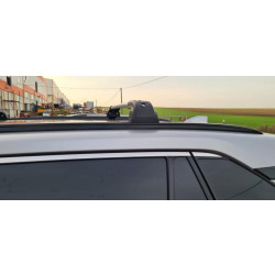 Купить Поперечный багажник на встроенные рейлинги Strong (2 шт) Серый для Toyota Rav 4 2019- гг