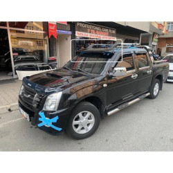 Купить Козырек на лобовое стекло на раме V1 (черный глянец, 5мм) для Isuzu D-Max 2011-2019 гг