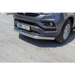 Купити Передній захист Texas (76мм, нерж) для SsangYong Musso ІІ 2018- рр