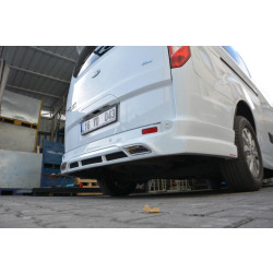 Купить Накладка на задний бампер (под покраску) для Ford Custom 2013-2022 гг