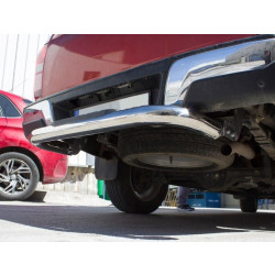 Купити Задній захист Amazon Silver (76 мм, нерж) для Isuzu D-Max 2019- рр