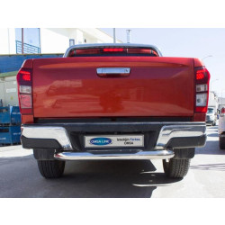 Купити Задній захист Amazon Silver (76 мм, нерж) для Isuzu D-Max 2019- рр