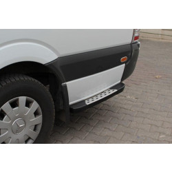 Купити Бокові пороги DOT-Line за колесом (2 шт., Алюм.) Середня база для Volkswagen LT 1995-2006 рр