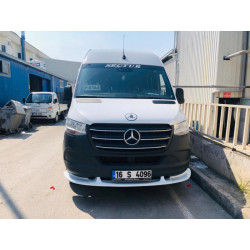 Купить Нижняя накладка на передний бампер (под покраску) для Mercedes Sprinter W907/W910 2018- гг