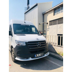 Купить Нижняя накладка на передний бампер (под покраску) для Mercedes Sprinter W907/W910 2018- гг