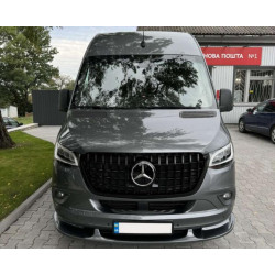 Купить Нижняя накладка на передний бампер (под покраску) для Mercedes Sprinter W907/W910 2018- гг
