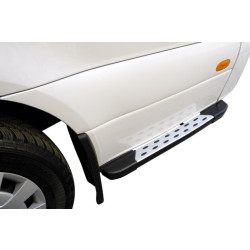 Купити Бокові пороги DOT-Line за колесом (2 шт., Алюм.) 114см для Mercedes Sprinter W907/W910 2018- рр