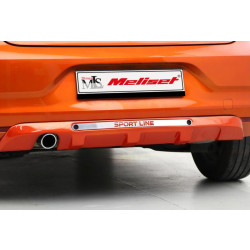 Купити Накладка на задній бампер (під фарбування) для Renault Clio V 2019- рр