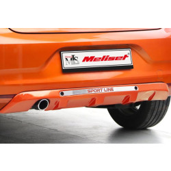 Купити Накладка на задній бампер (під фарбування) для Renault Clio V 2019- рр