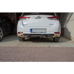Купити Дифузор на задній бампер (2016-2018, під фарбування) для Toyota Auris рр