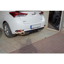 Купити Дифузор на задній бампер (2016-2018, під фарбування) для Toyota Auris рр