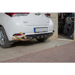 Купити Дифузор на задній бампер (2016-2018, під фарбування) для Toyota Auris рр