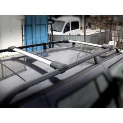 Купить Перемычки на обычные рейлинги без ключа Can V1 (2 шт) до 105 см, Серые для Volkswagen Tiguan 2016-2023 гг