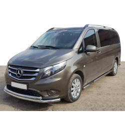 Купить Передняя защита ST014 (нерж.) 60/42 для Mercedes Vito/V-class W447 2014- гг