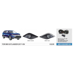 Купить Противотуманки 2015-2021 (2 шт, галоген) для Mitsubishi Outlander