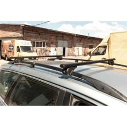 Купити Перемички на звичайні рейлінги під ключ Bold Bar V1 (2 шт) Сірі для Ford Maverick 2000-2007 рр