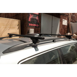 Купити Перемички на звичайні рейлінги під ключ Bold Bar V1 (2 шт) Чорні для Ford Maverick 2000-2007 рр