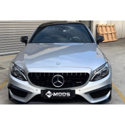 Купити Передня решітка Panamericana GT Black (для Avantgarde/AMG-Line/C43 AMG) 2014-2021, без камери для Mercedes C-сlass W205 рр