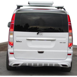 Купить Накладка на задний бампер AMG (под покраску) Короткая база для Mercedes Vito W639 2004-2014 гг