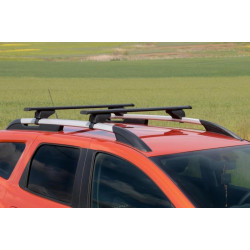 Купить Багажник (поперечины) на обычные рейлинги под ключ Wizard V1 (2 шт) 115 см, Серый для Volkswagen Touran 2010-2015 гг