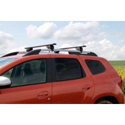 Купить Багажник (поперечины) на обычные рейлинги под ключ Wizard V1 (2 шт) 115 см, Чёрный для Volkswagen Touran 2010-2015 гг