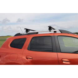 Купити Багажник (поперечини) на звичайні рейлінги під ключ Wizard V1 (2 шт) 125 см, Чорний для Volkswagen Touran 2010-2015 рр