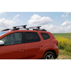 Купить Багажник (поперечины) на обычные рейлинги под ключ Wizard V1 (2 шт) 150 см, Чёрный для Volkswagen Touran 2010-2015 гг