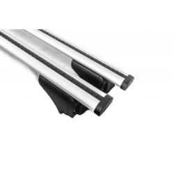 Купить Багажник (поперечины) на обычные рейлинги под ключ Wizard V1 (2 шт) 135 см, Серый для Volkswagen Touran 2010-2015 гг