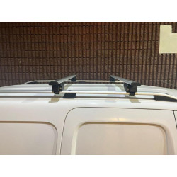 Купить Багажник (поперечины) на обычные рейлинги под ключ Wizard V1 (2 шт) 135 см, Серый для Volkswagen Touran 2010-2015 гг