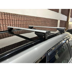 Купить Багажник (поперечины) на интегрированные рейлинги Wizard V2 (2 шт) 125 см, Черный для Volkswagen Touareg 2018- гг