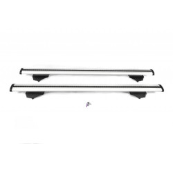 Купить Багажник (поперечины) на интегрированные рейлинги Wizard V2 (2 шт) 125 см, Серый для Volkswagen Touareg 2018- гг