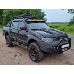 Купити Молдинги дверей (4 шт, ABS) для Mitsubishi L200 2006-2015 рр