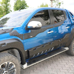 Купити Верхні молдинги дверей 2019-2025 (6 шт, ABS) для Mitsubishi L200 рр