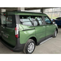 Купити Бокові пороги Shining V1 (2 шт., Алюміній) для Ford Courier 2023- рр