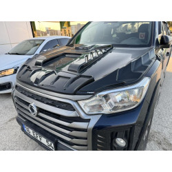 Купить Накладка на капот Dragon (ABS) для SsangYong Musso ІІ 2018- гг