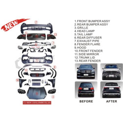 Купити Комплект рестайлінгу з X166 в GLS X167 Maybach (Type-A) для Mercedes GL/GLS сlass X166