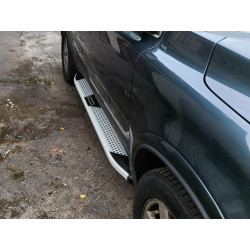 Купити Бокові пороги Mevsim (2 шт., Алюміній) Довжина 203 см