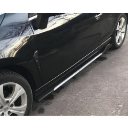 Купити Універсальні накладки на бокові пороги Niken Grey (ABS) (4шт)