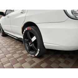 Купити Універсальні накладки на бокові пороги Niken White (ABS) (4шт)