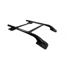 Купити Рейлінги Shark (з поперечиною) Чорний колір для Toyota Hilux 2015- рр