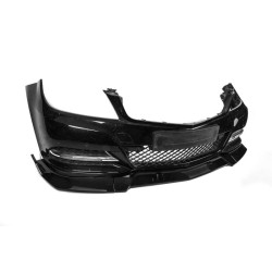 Купити Накладка на передній бампер DPT V1 (2011-2015, чорний глянець) для Mercedes C-class W204 рр