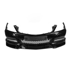 Купити Накладка на передній бампер DPT V1 (2011-2015, чорний глянець) для Mercedes C-class W204 рр