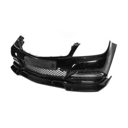 Купити Накладка на передній бампер DPT V1 (2011-2015, чорний глянець) для Mercedes C-class W204 рр