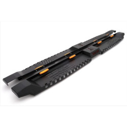 Купить Боковые пороги Dakar V2 с LED (2019-2025, 2 шт, металл) для Mitsubishi L200