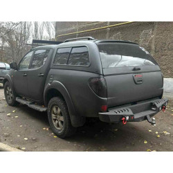 Купить Боковые пороги Dakar V2 с LED (2019-2025, 2 шт, металл) для Mitsubishi L200